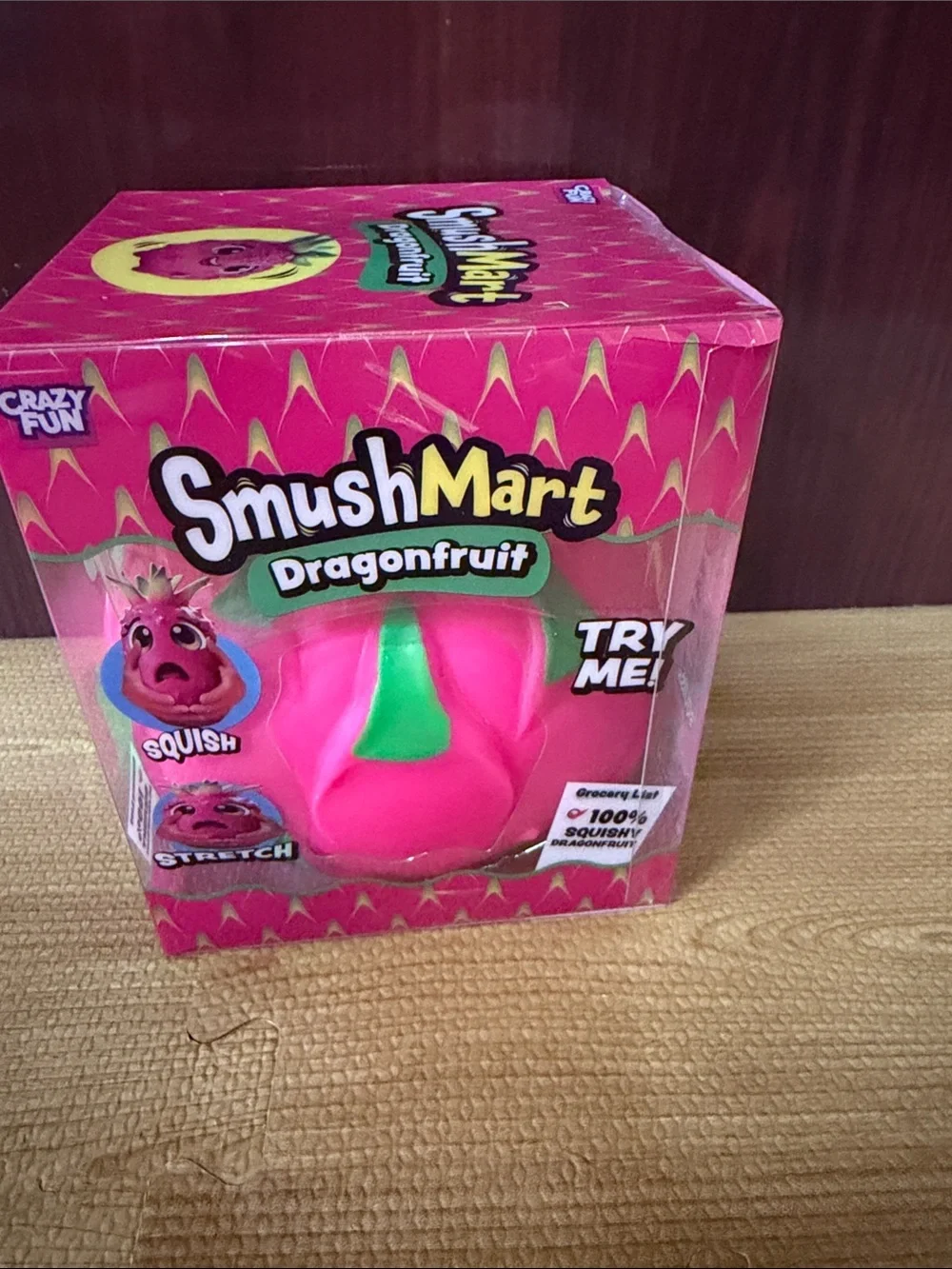 Dragonfruit Squishy Toy - Pink & Green
